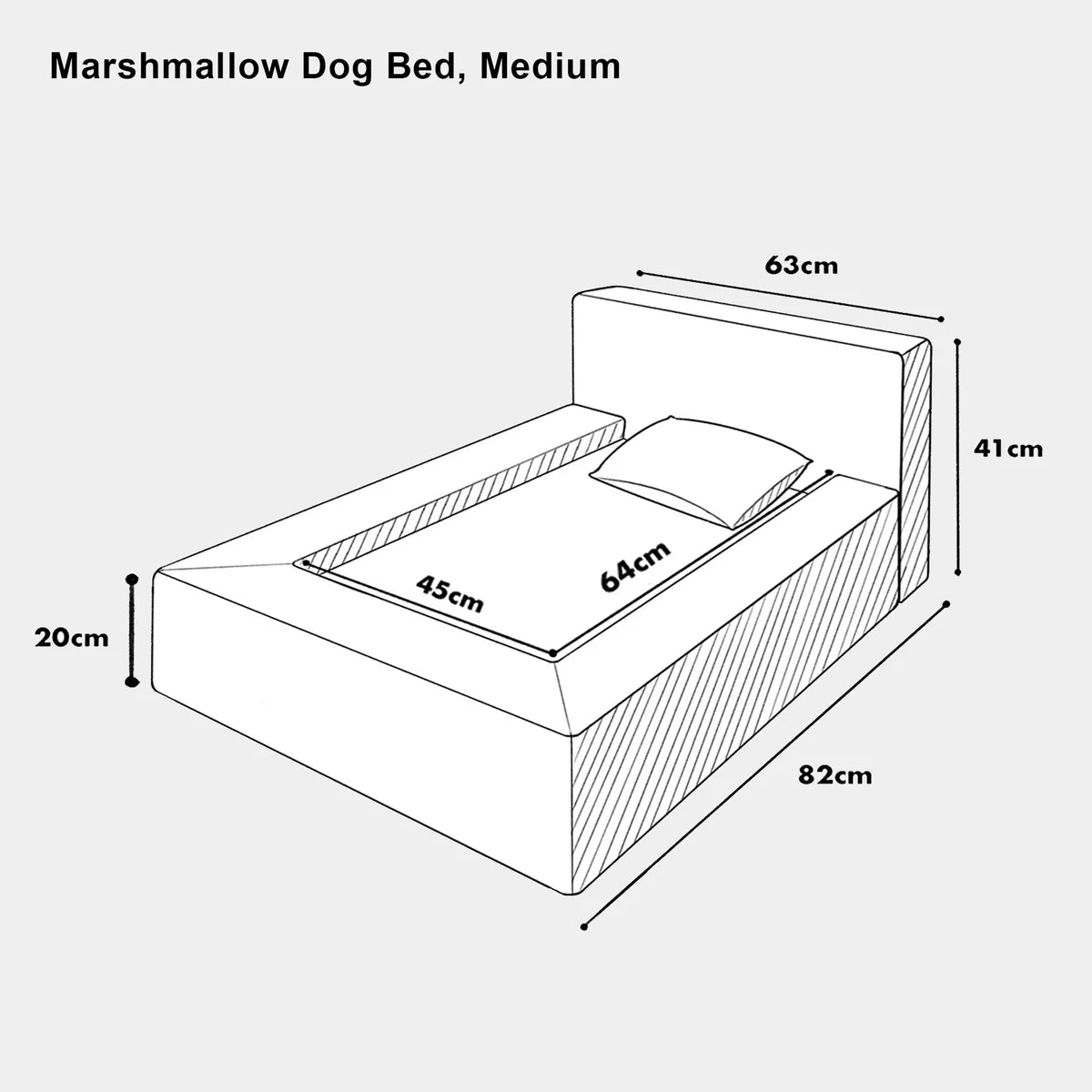 Cama para perros Ortopédica - Clouds, M
