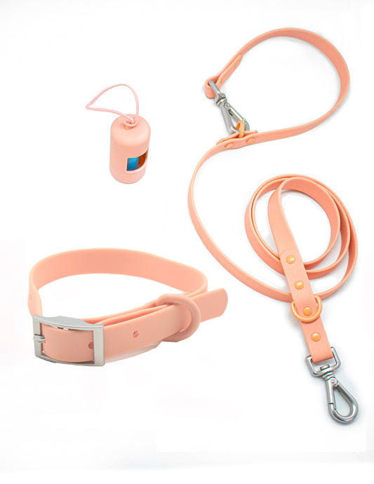 Pale Pink Hundehalsbänder Kit